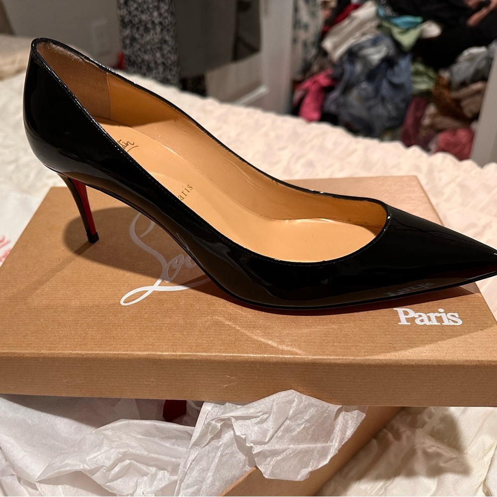 Christian Louboutin Black Patent Leather Heels